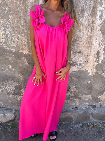 Summer Solid Color Lace Fashion Dress Women