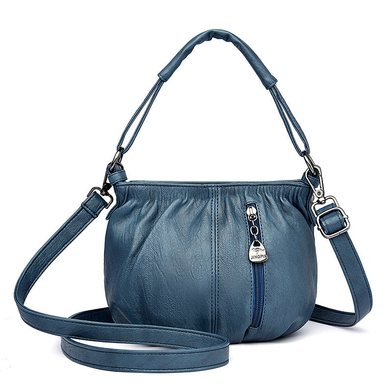 Women's Fashionable Pleated Handbag Simple