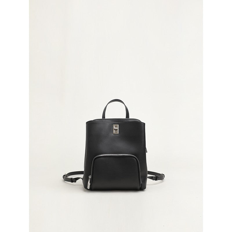 Genuine Leather Casual Cowhide Zipper Backpack