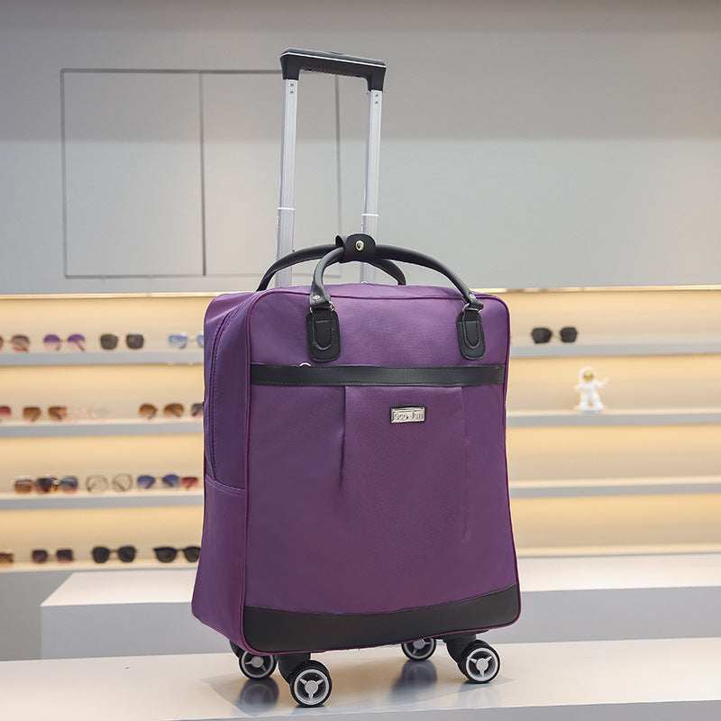 Women's Large Capacity Fashion Canvas Trolley Bag