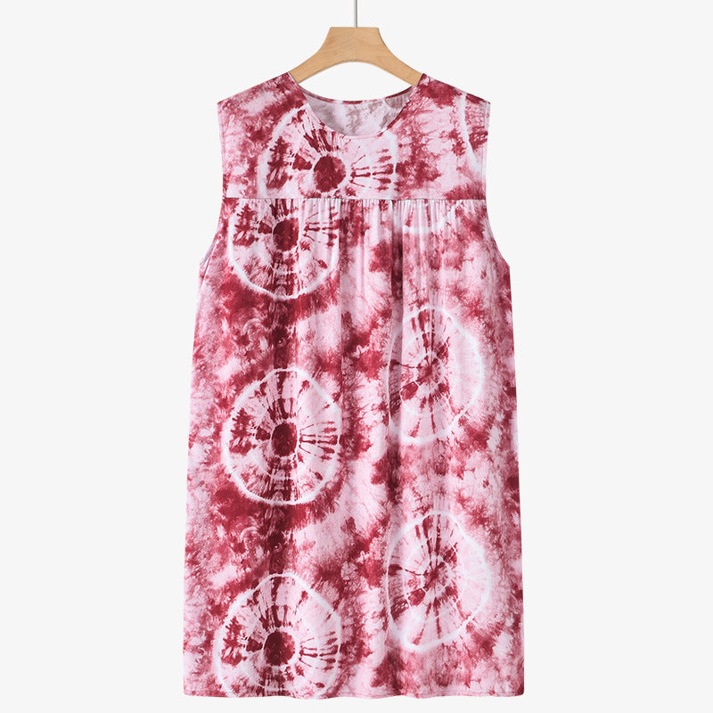 Sleeveless Nightdress Pajamas Thin Loose Home Wear