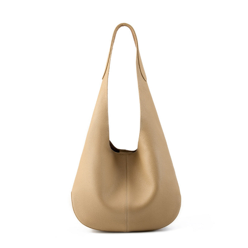Large Capacity Shoulder Genuine Leather Bag