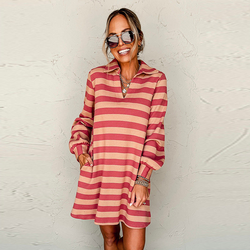 Dress Women's European And American Style With Pockets