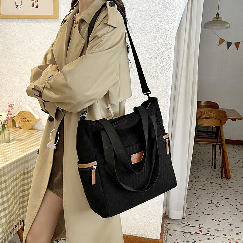 Fashion New Corduroy Tote Bag For Women