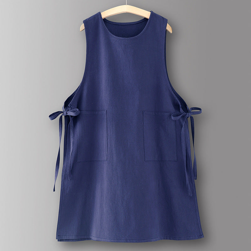 Cotton Vest Apron Kitchen Household