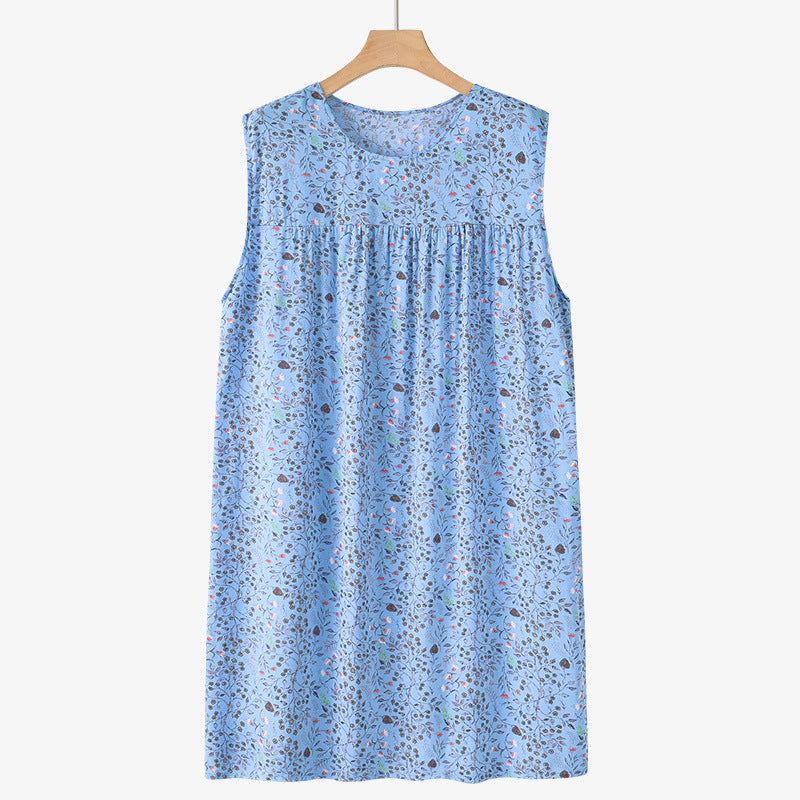 Sleeveless Nightdress Pajamas Thin Loose Home Wear
