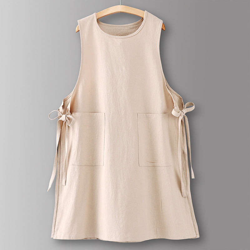 Cotton Vest Apron Kitchen Household