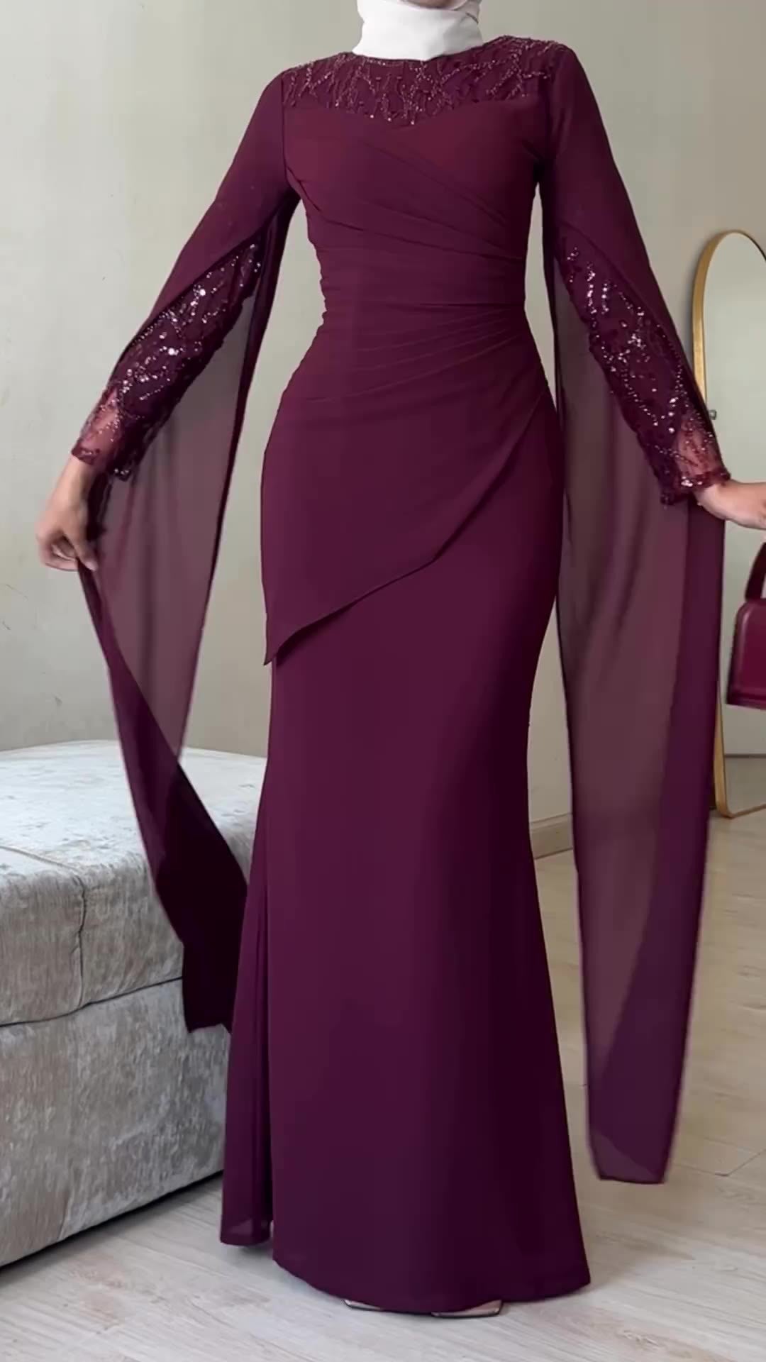 New Sequin Stitching Irregular Cinched Dress