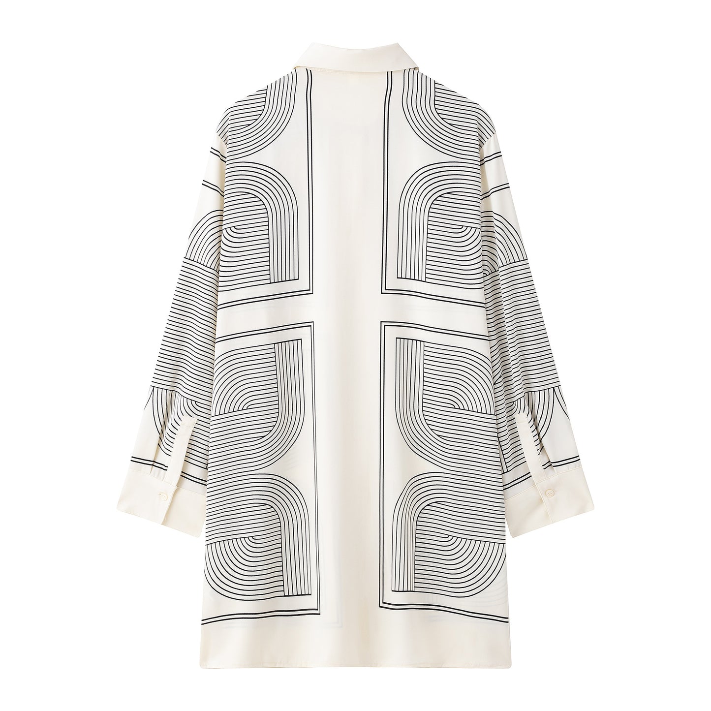 Casual Printing Diagonal Cloth Shirt Dress
