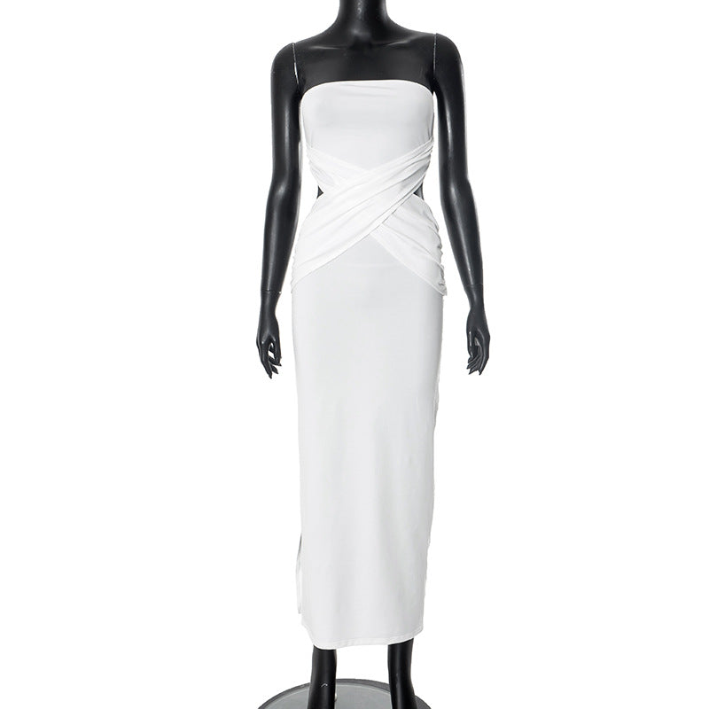 Women's Backless Hollow-out Slim Fit Dress