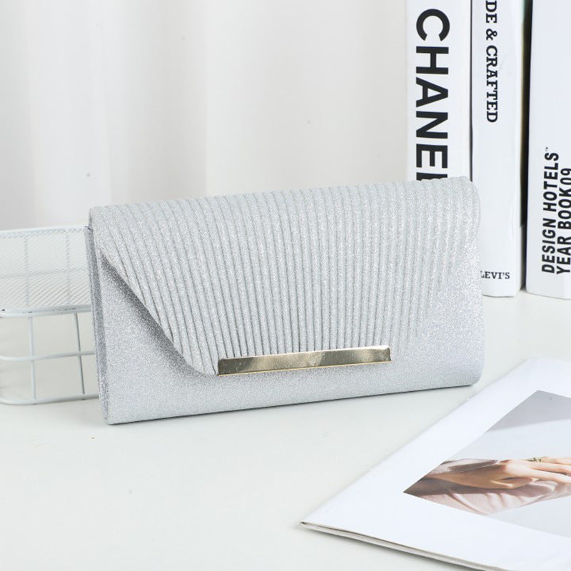 Metal Magnetic Buckle Portable Shell Pattern Chain Bag