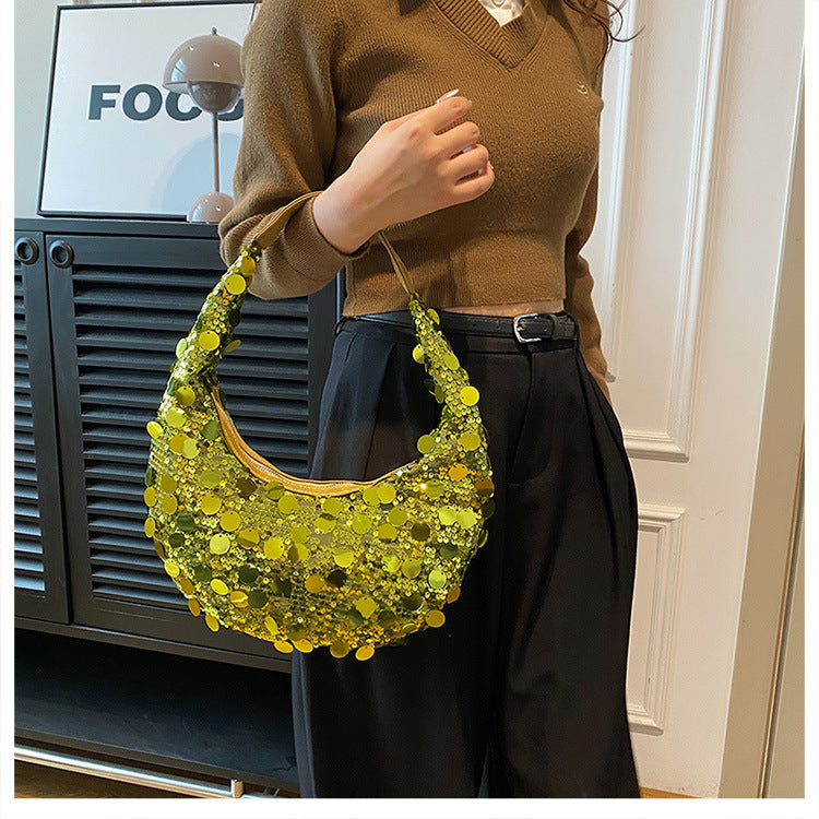 Affordable Luxury Fashion Colorful Sequins Dinner Bag Women's New