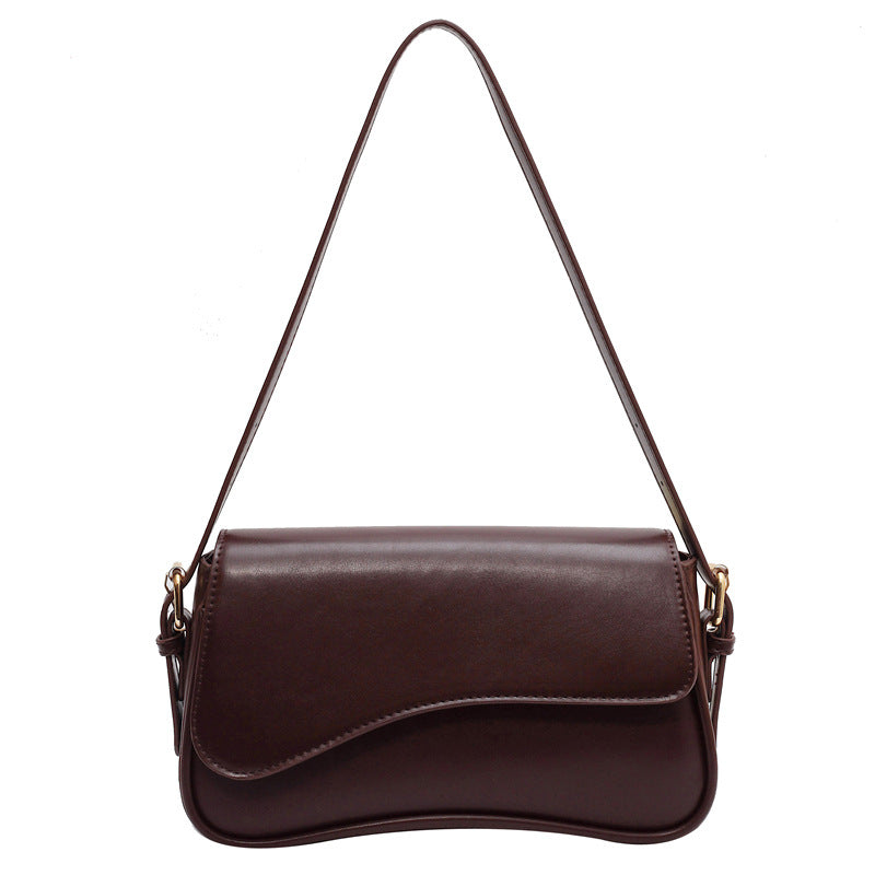 Flip Magnetic Snap Shoulder Messenger Bag Fashion Simple Portable Organ Bag