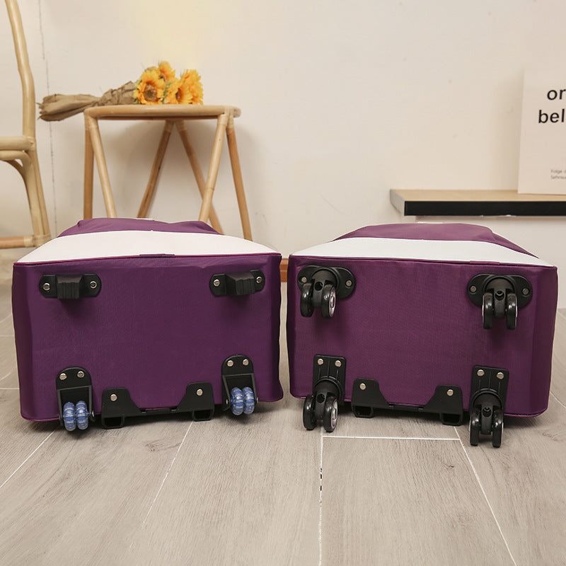 Women's Large Capacity Fashion Canvas Trolley Bag
