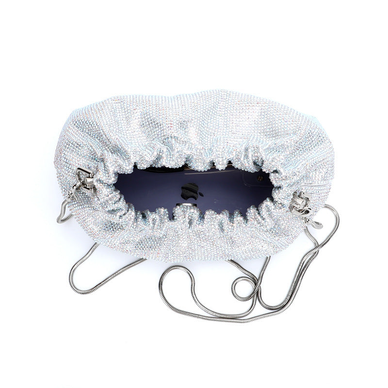 Full Diamond Evening Wear Veneer Drawstring Bag