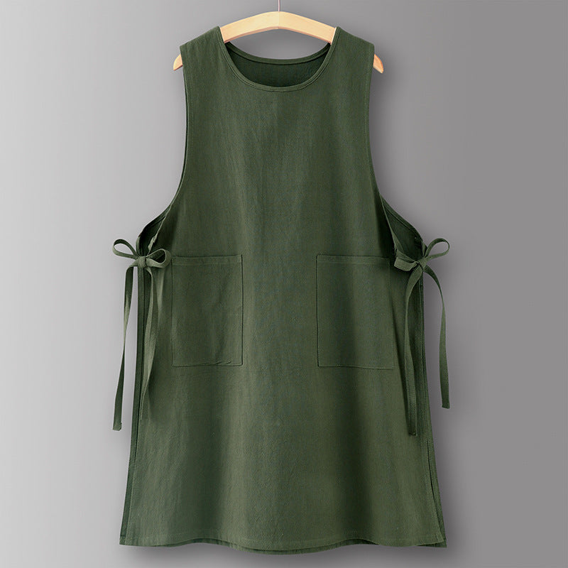 Cotton Vest Apron Kitchen Household