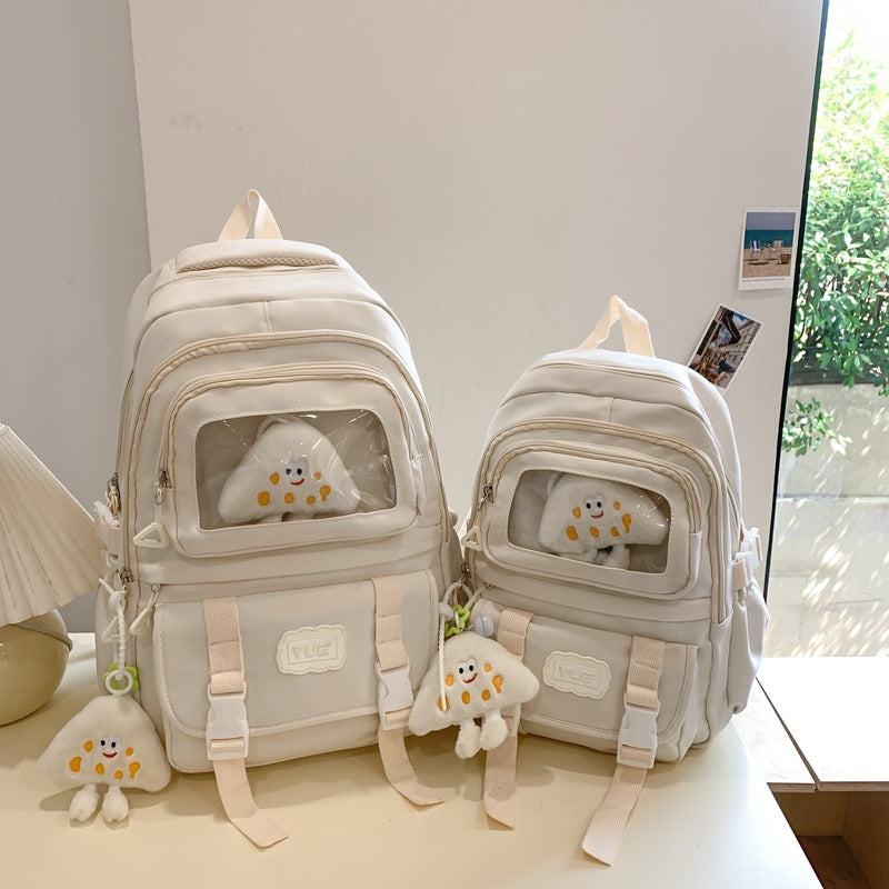 Large Capacity Junior High School Student High School Student Backpack Simple