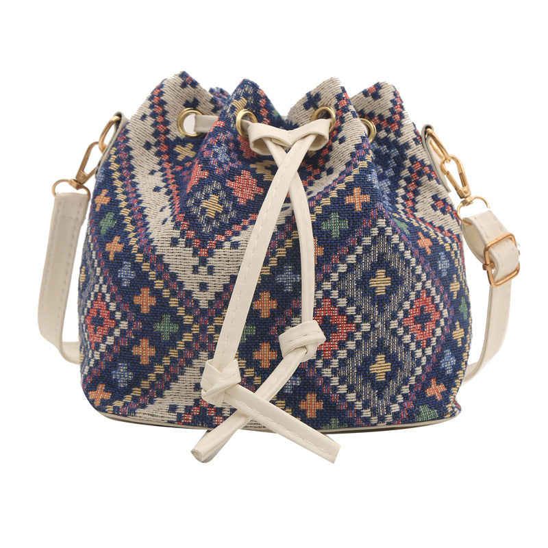 Retro Hand Holding Bucket Bag Personalized Leisure Hand Purse