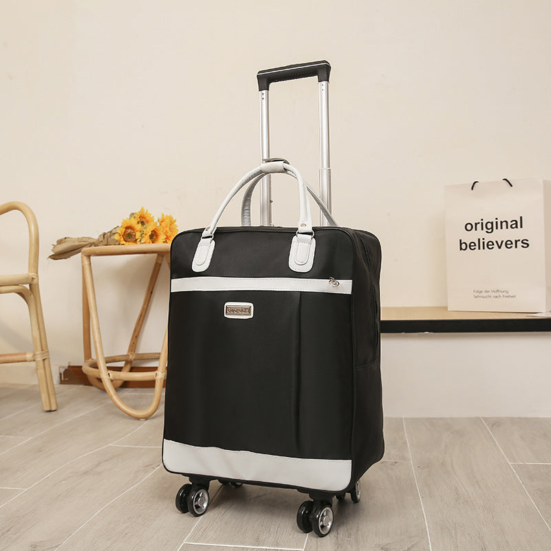 Women's Large Capacity Fashion Canvas Trolley Bag