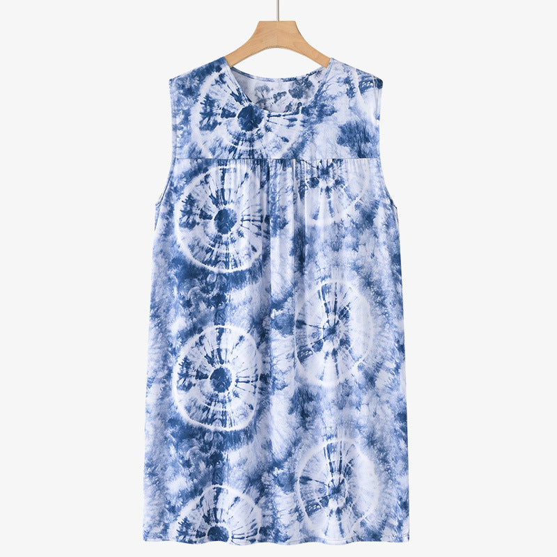 Sleeveless Nightdress Pajamas Thin Loose Home Wear