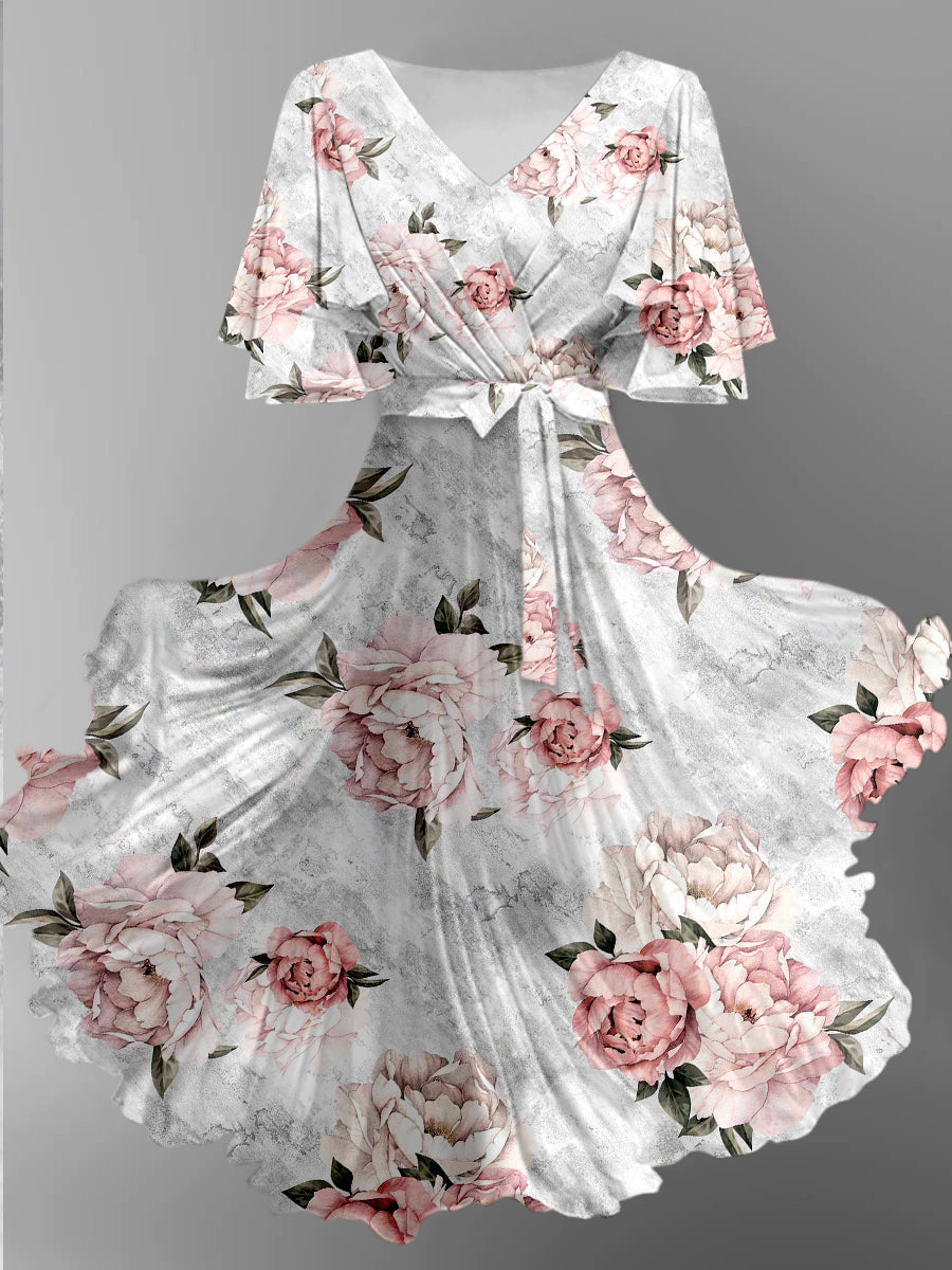 Women's Slim-fit Style Suspenders Shawl 2-piece Set Dress