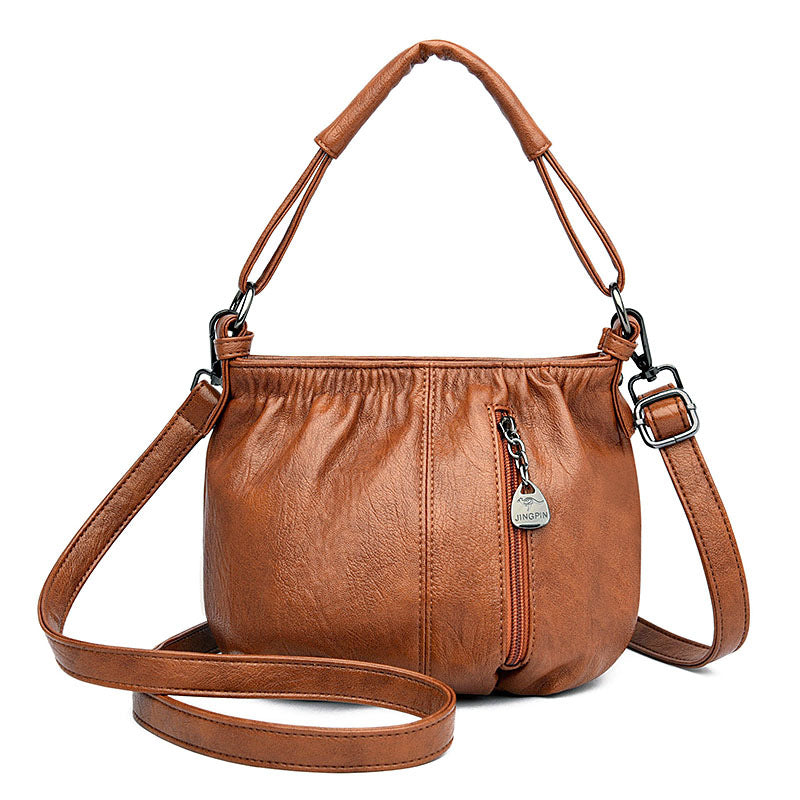 Women's Fashionable Pleated Handbag Simple