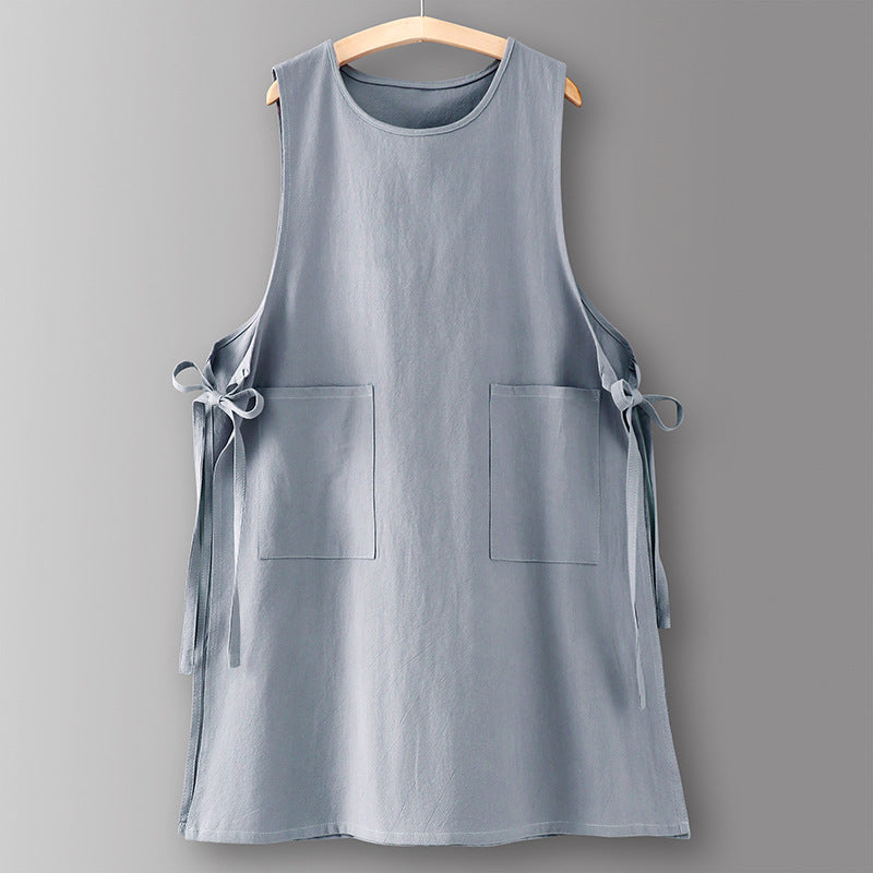 Cotton Vest Apron Kitchen Household