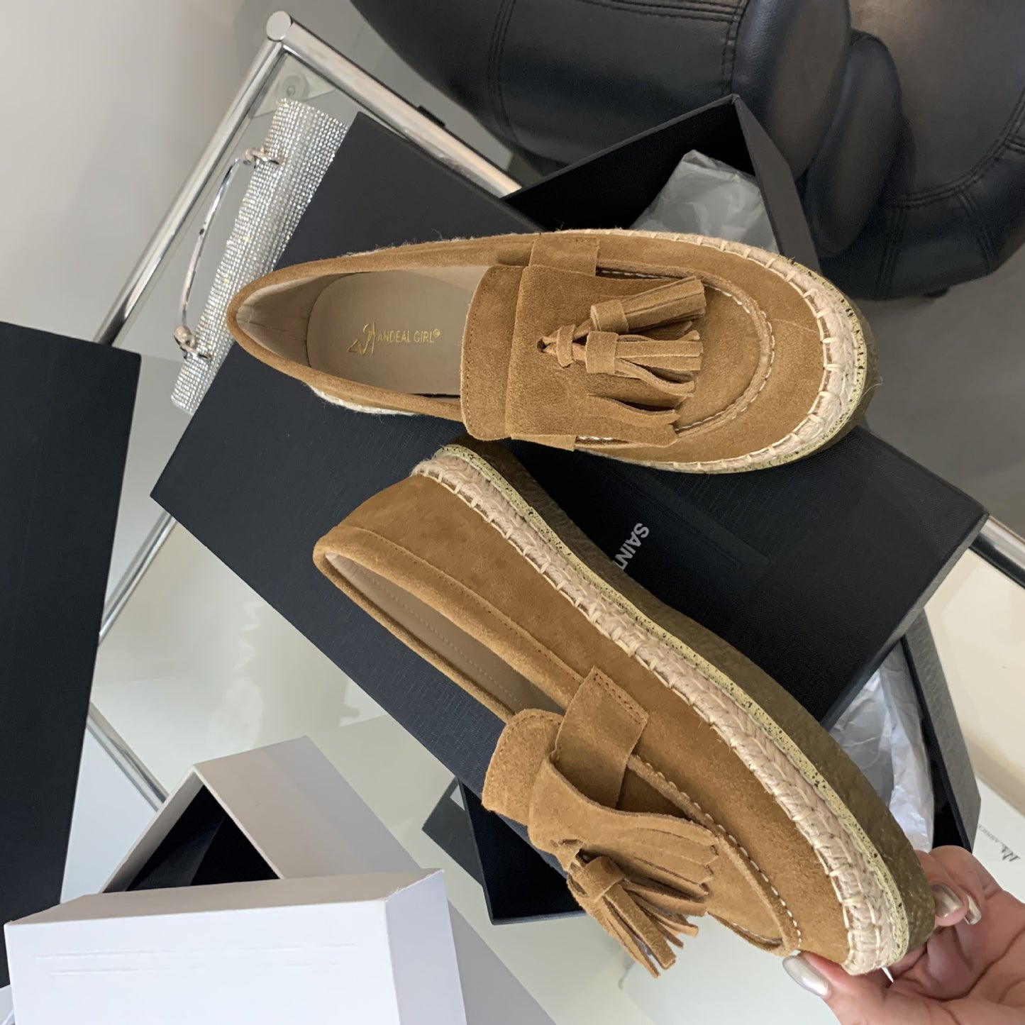 Genuine Leather Matte Leather Flat Bottom Summer New Women's Shoes
