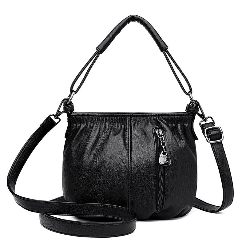 Women's Fashionable Pleated Handbag Simple