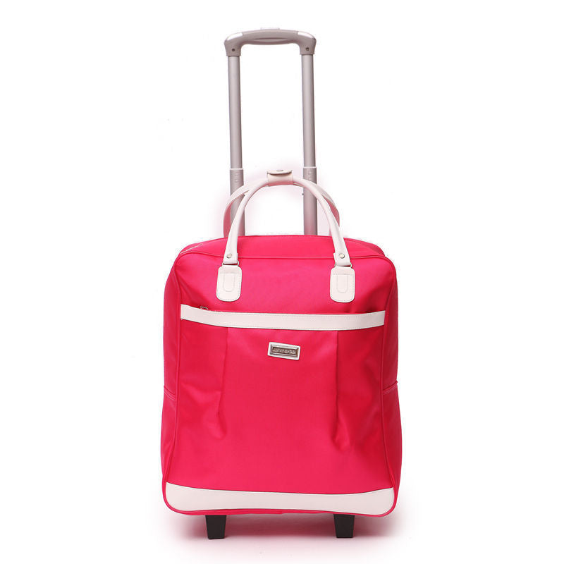 Women's Large Capacity Fashion Canvas Trolley Bag