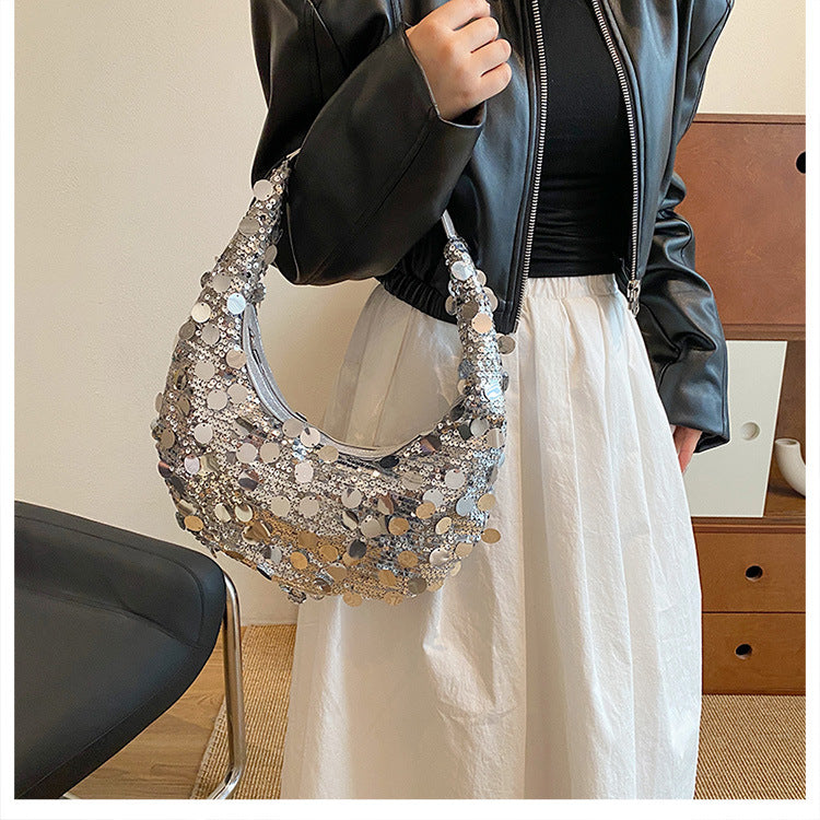 Affordable Luxury Fashion Colorful Sequins Dinner Bag Women's New
