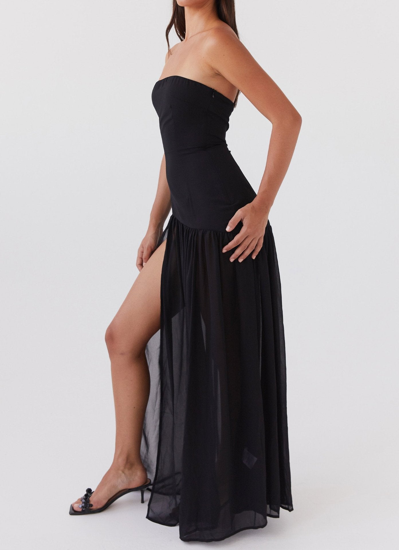 Women's Solid Color Sweet And Spicy Style Sexy Tube Top Dress