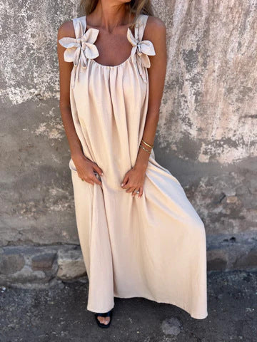 Summer Solid Color Lace Fashion Dress Women