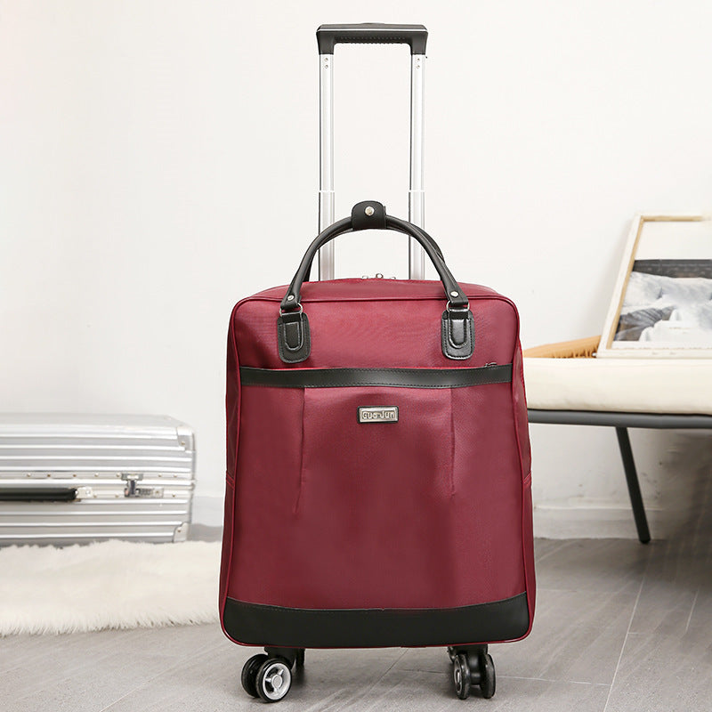 Women's Large Capacity Fashion Canvas Trolley Bag