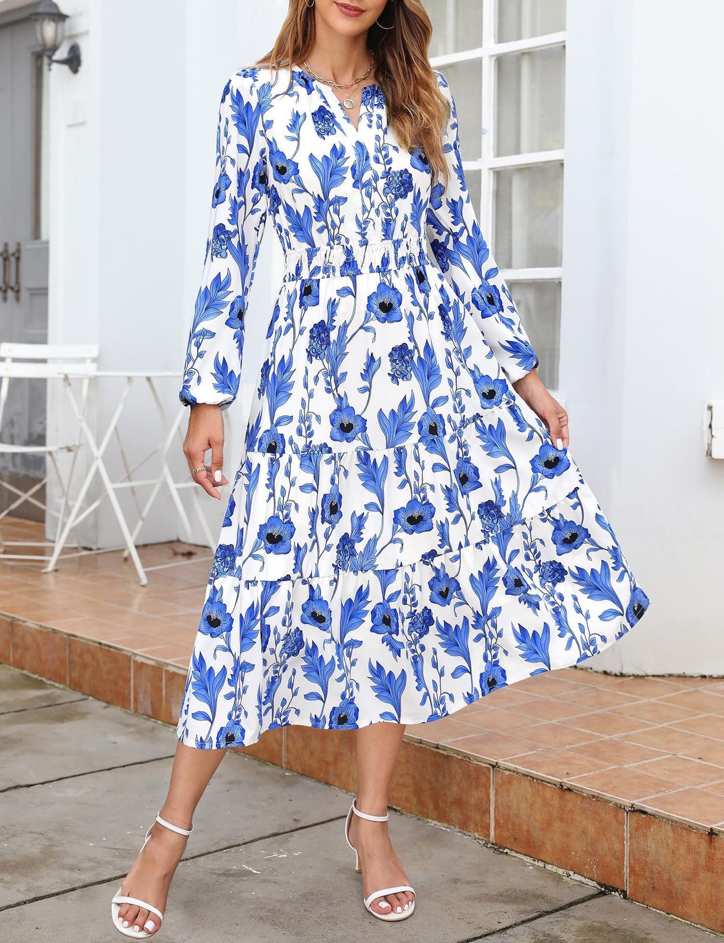 Women's Elegant Bohemian Printed Dress