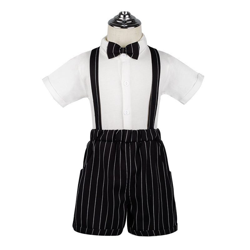 Kindergarten Performance Clothes Boys' Overalls Summer Suit