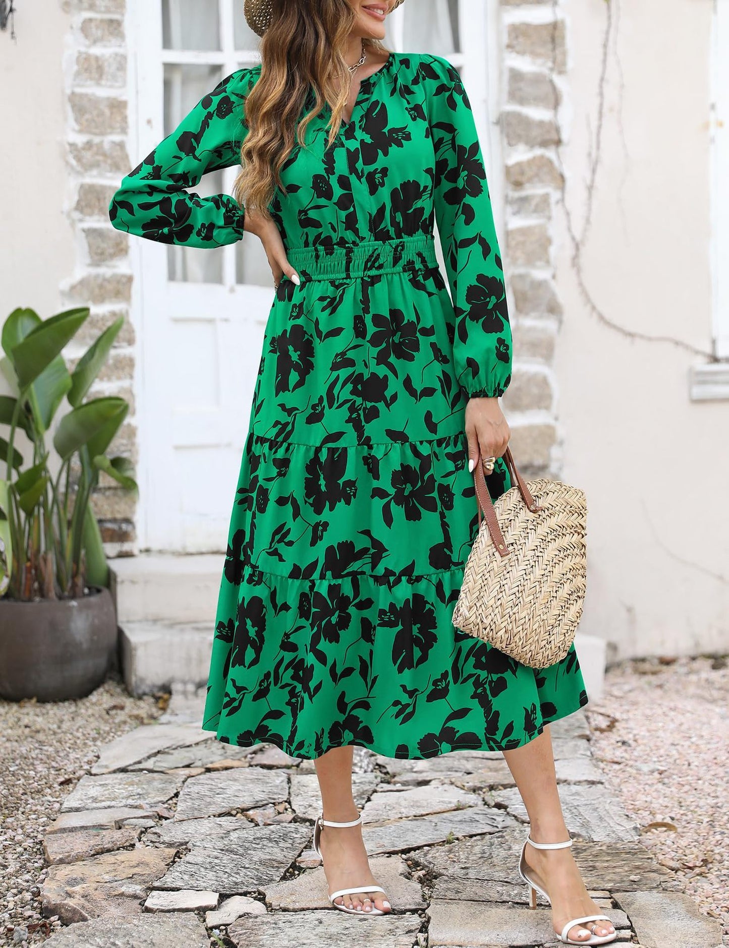 Women's Elegant Bohemian Printed Dress