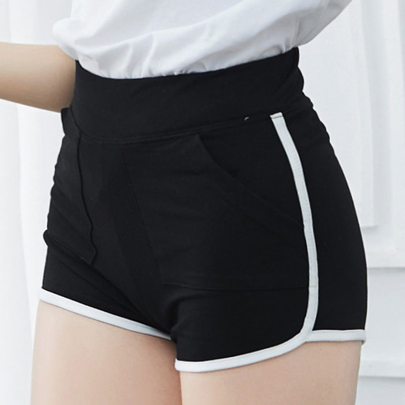 Women's Summer Casual Solid Color Three-point Pocket Hot Pants