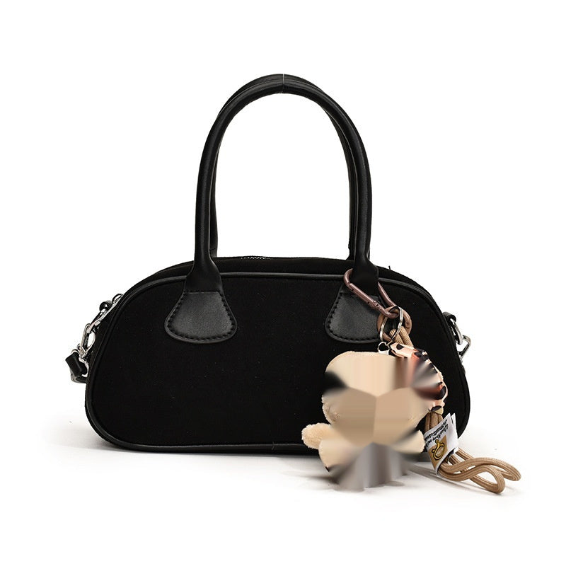 Hand-carrying Retro Frosted Bowling Bag Women