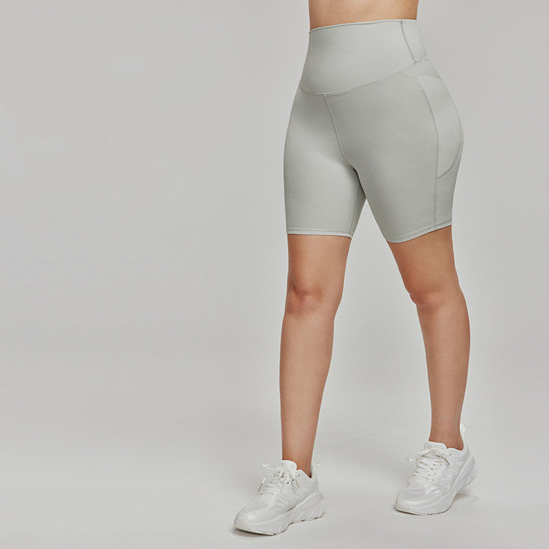 7A Antibacterial Cycling Pants European And American Plus Size Sports Shorts