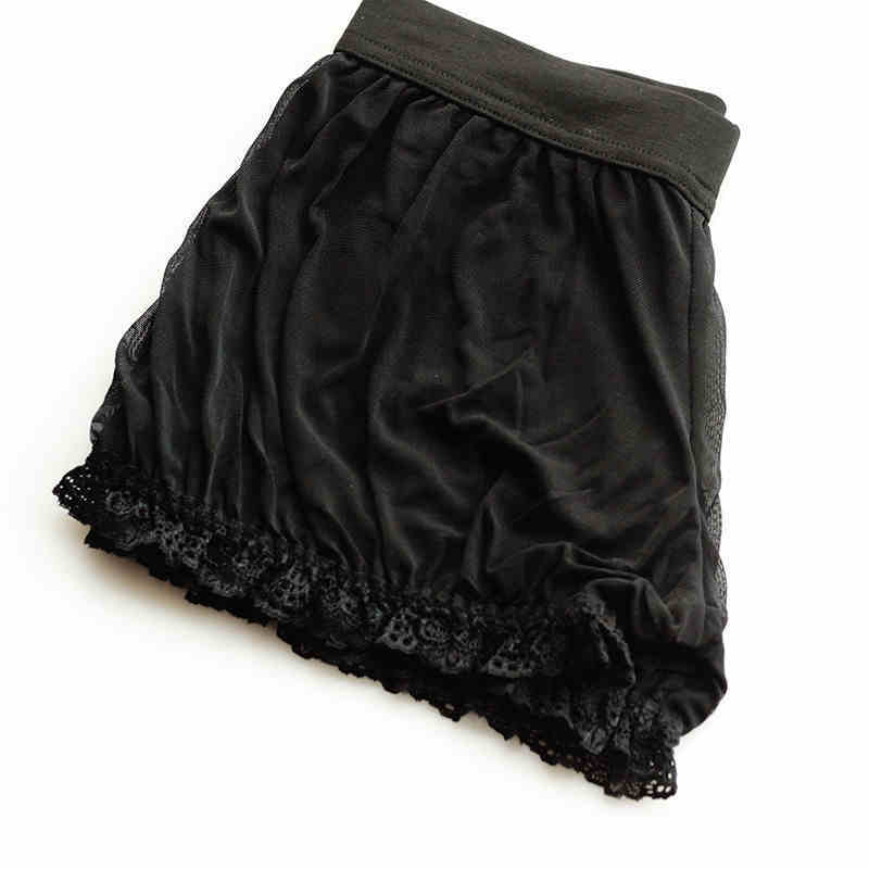 Anti-exposure Lace Non-curling Bottoming Safety Shorts