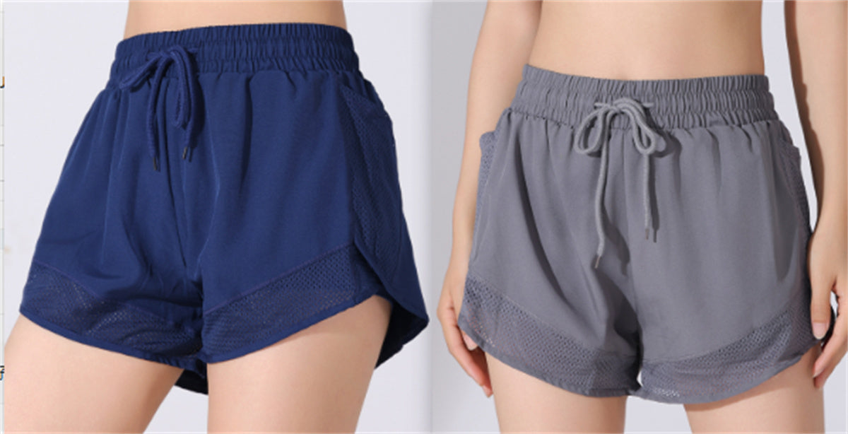 Fake Two-piece Quick-drying Loose Running Shorts Women's Anti-exposure