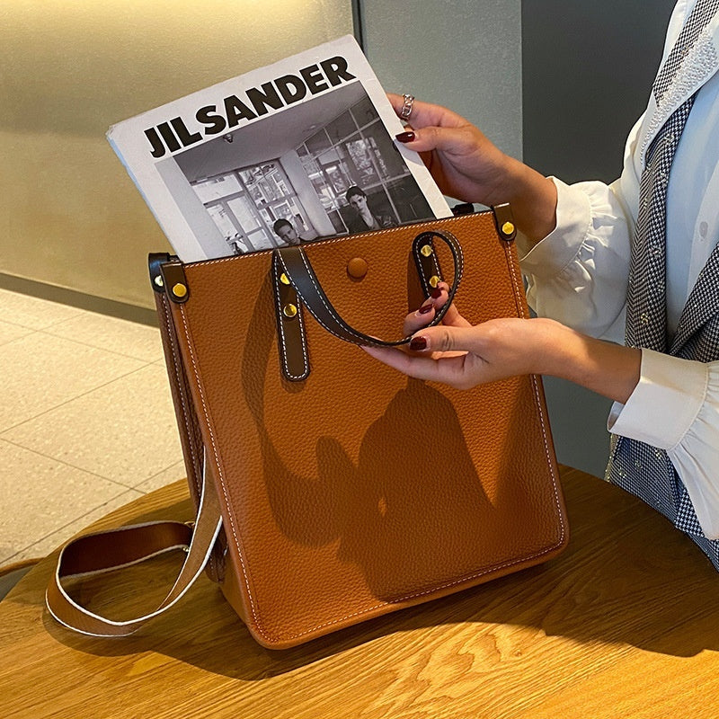 Women's Large-capacity Leather Business Handbag