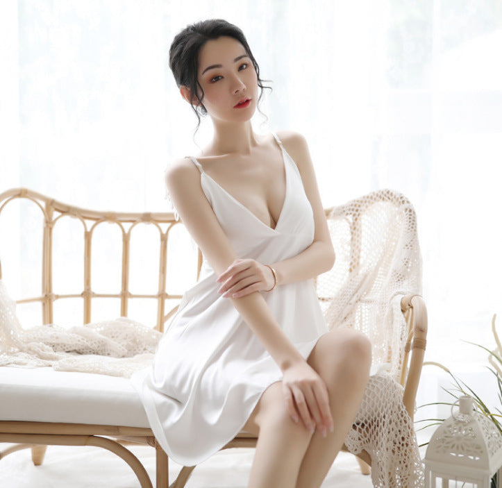 Erotic Lingerie Ladies Angel Wings Sling Nightdress
