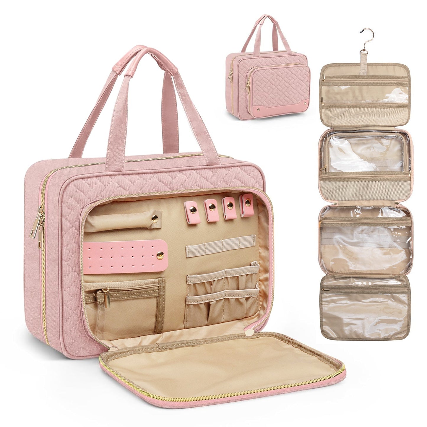 Portable Travel Toiletry Bag Hung With Hook Storage