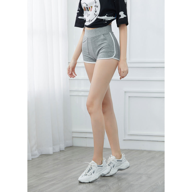 Women's Summer Casual Solid Color Three-point Pocket Hot Pants