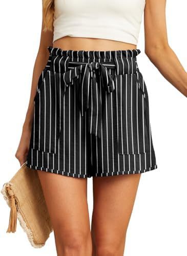 Women's Short Belt Pocket Summer Casual