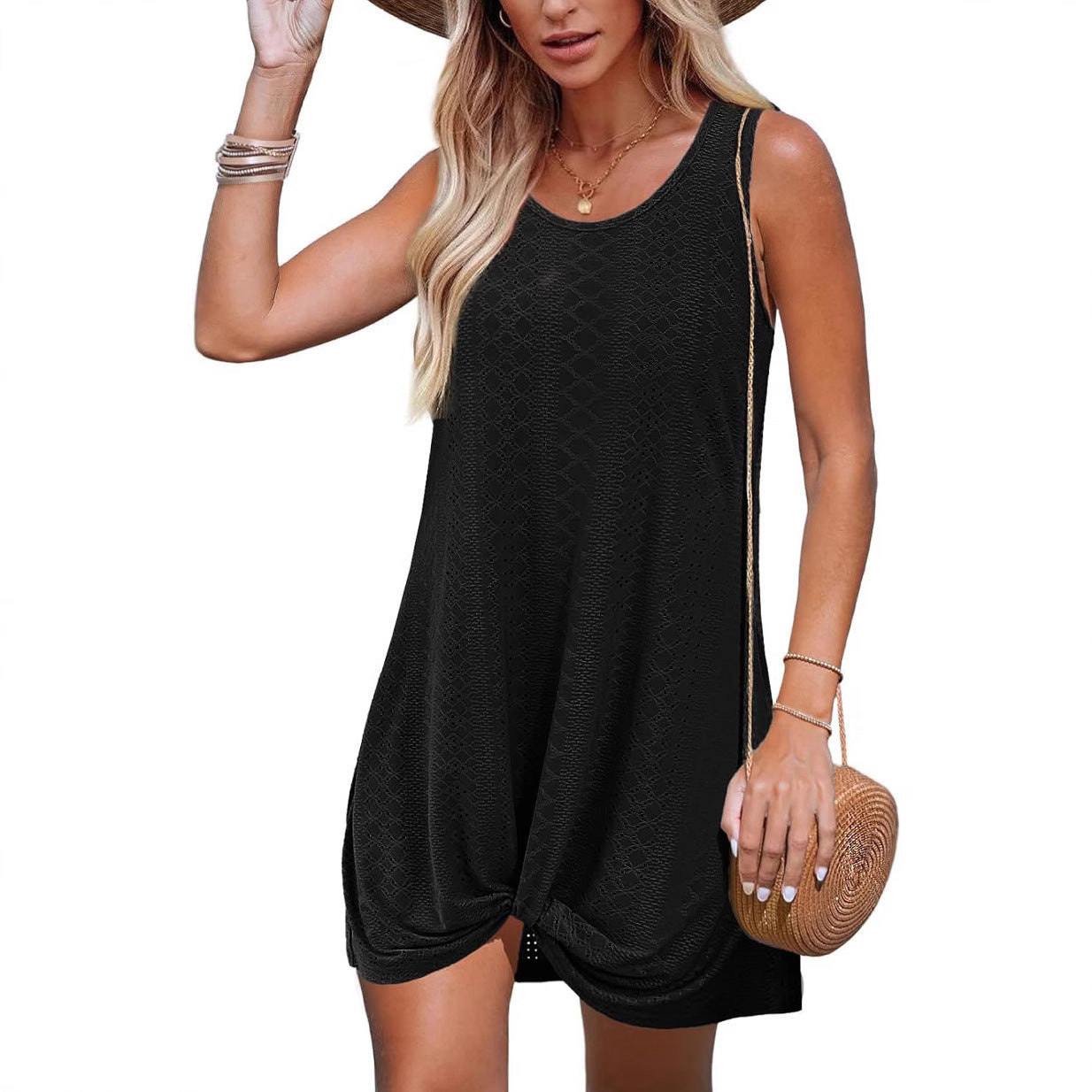 Women's Hollow Beach Vacation Clothes Kinky Dress