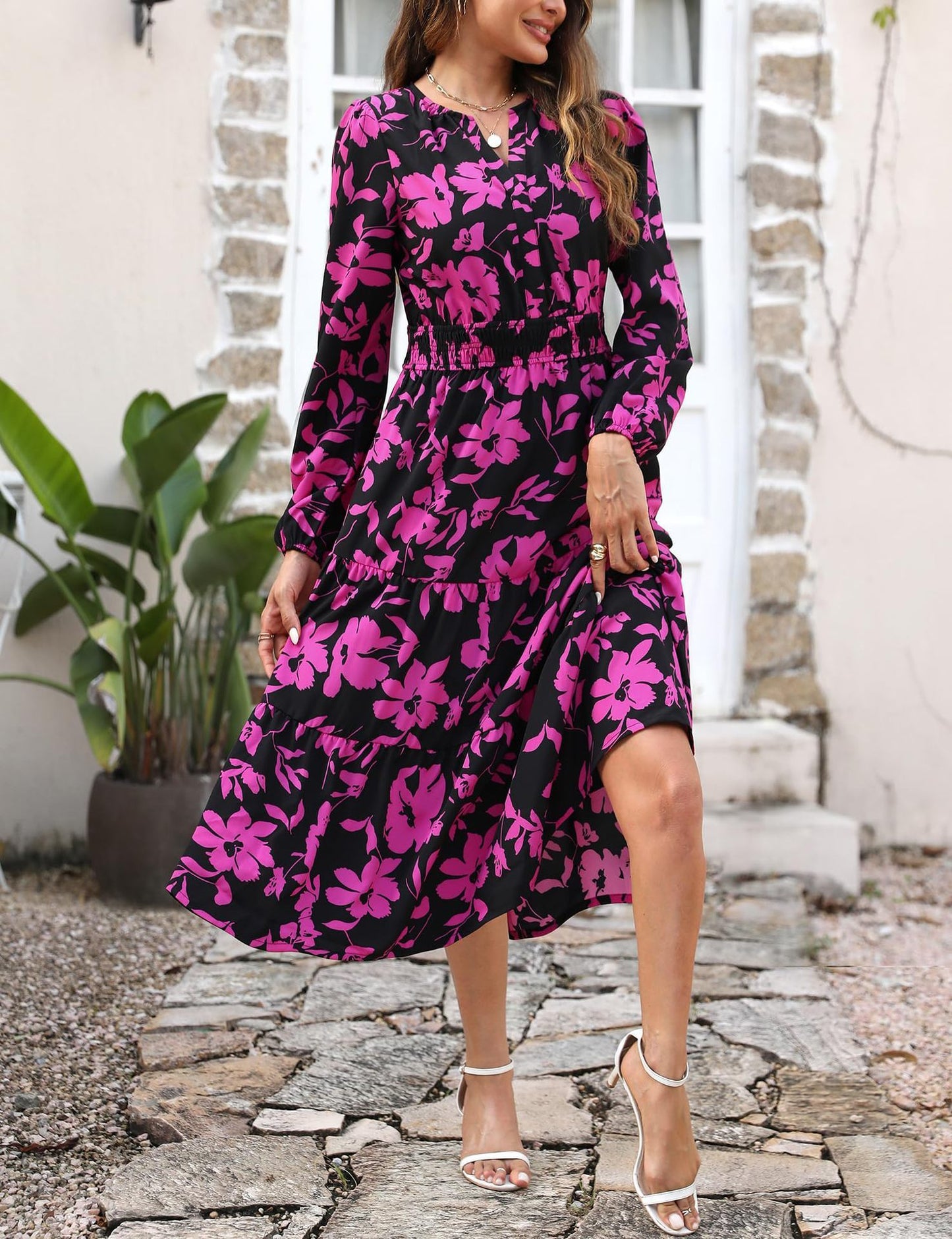 Women's Elegant Bohemian Printed Dress