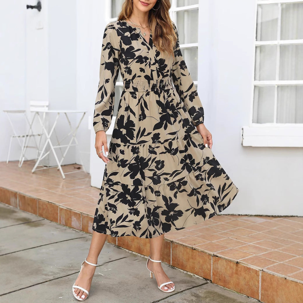 Women's Elegant Bohemian Printed Dress
